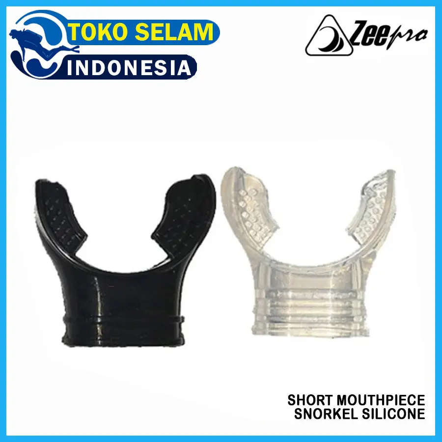 Short Mouthpiece Zeepro 2nd Stage Regulator Octopus Gigitan Mulut Snorkel Silicone Scuba Diving Selam Freediving Freedive Snorkeling Snorkling Spearfishing Spearo Apnea