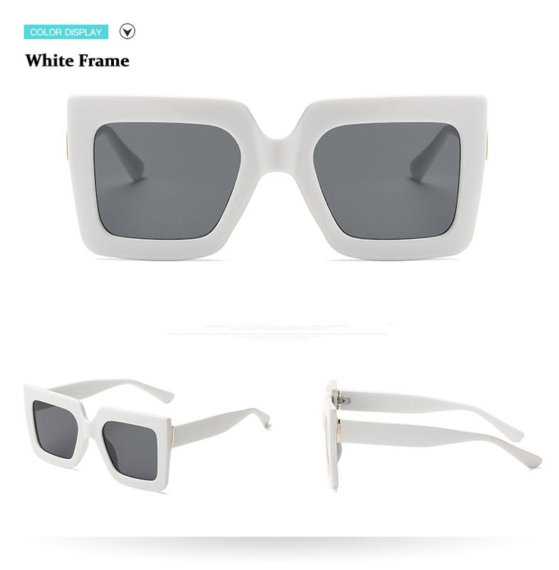 Product Introduction of Oversized Sunglasses Women Large Size Sunglasses Men Transparent Gradient Frame Vintage Big Retro Sun Glasses Female Male 11