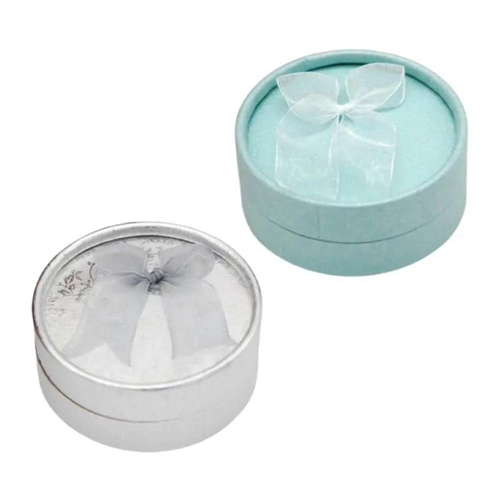 Jewelry Gift Box with Bow Knot Earring Display Case Showcase Necklace Gift Box Engagement Ring Box for Women Men Birthday