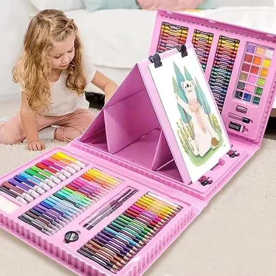 Crayon Set Lengkap Isi 208PCS / Alat Mewarnai Anak Lengkap Murah 2