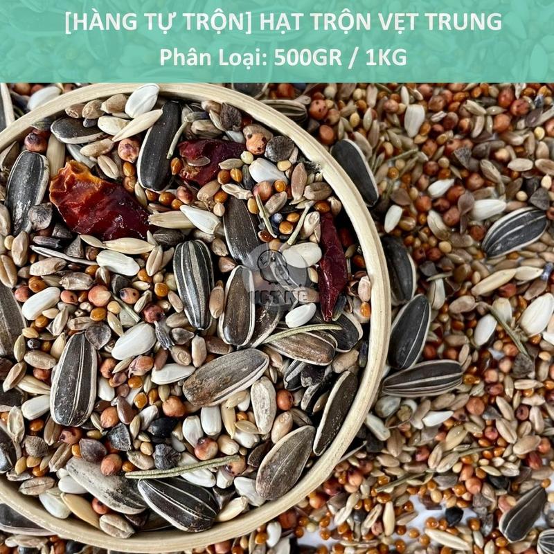 [Hạt Tự Trộn] Hạt trộn cho Vẹt Trung - CÓ ỚT KHÔ - Greencheek, Sun, Monk, Ngực Hồng