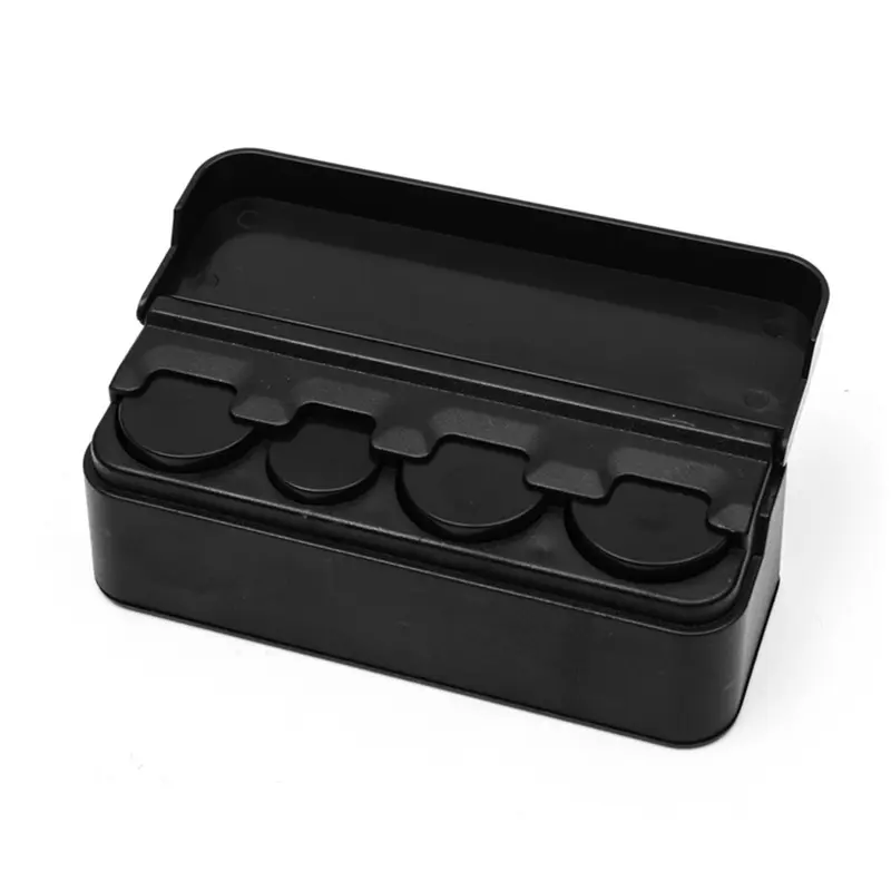 (PURONG) Compact Car Coin Storage Box - Fit, Durable ABS, Easy-Access ...