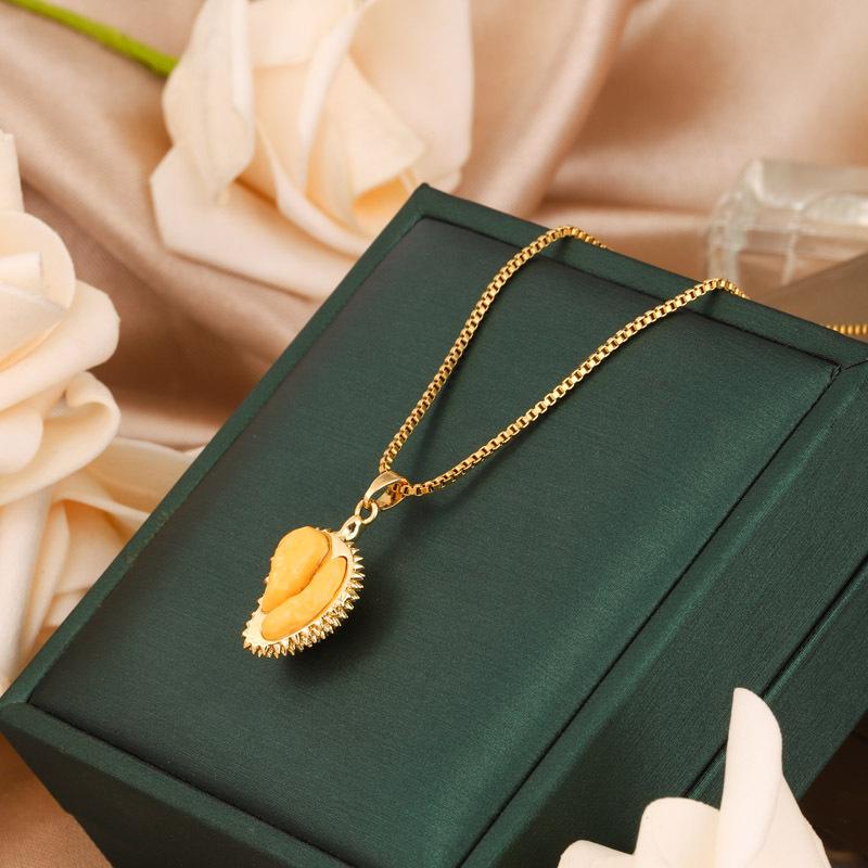 Vòng Cổ Mặt Dây Chuyền Sầu Riêng, Hàng Mới Về, Thích Hợp Cho Cuộc Đời Của Bạn 2