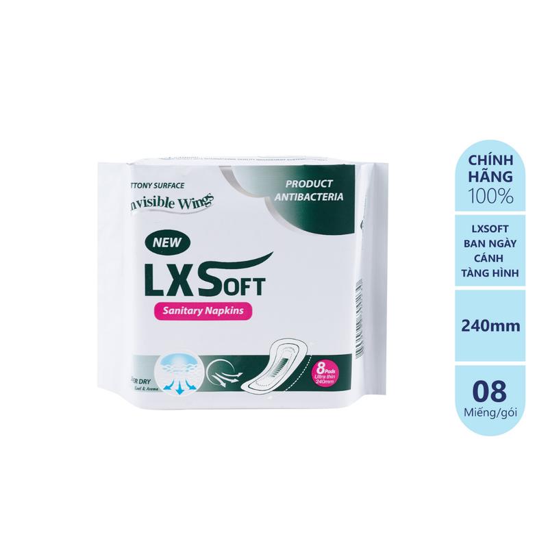 COMBO 9 gói Băng vệ sinh bạc hà LXSoft mặt lưới siêu mỏng siêu thấm hút 5
