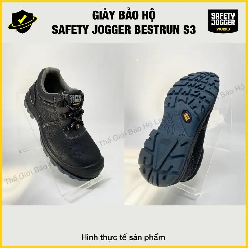 Giày Bảo Hộ Lao Động Safety Jogger Bestrun S3 Chống Thấm Nước, Chống Vật Nhọn  Đâm Xuyên, Chống Va Đập Mạnh, Chống Trơn Trượt, Chống Tĩnh Điện, Đế Ngoài Chống Dầu Và Nhiên Liệu 6