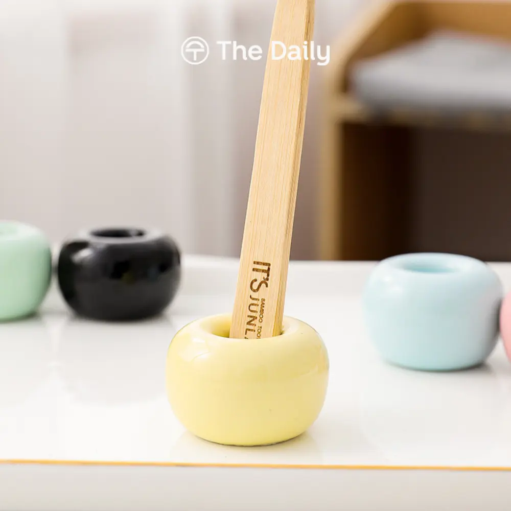 Donut Spoon Rest Ceramic Matcha Spoon Holder - Tempat Sendok Chashaku Keramik Tradisional Jepang Dekorasi Chawan