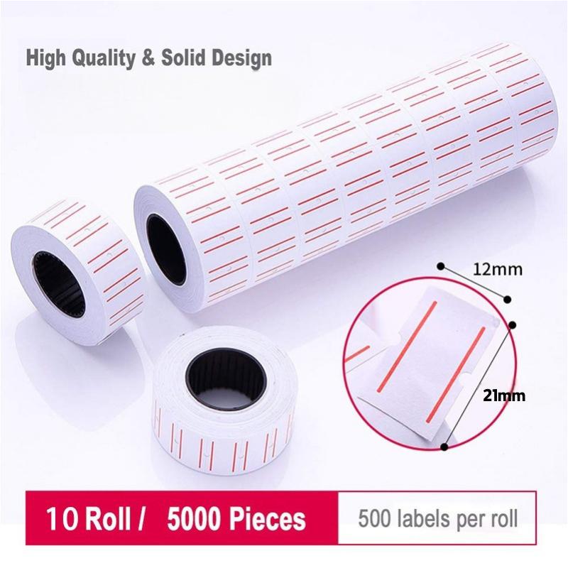Tagger Sticker Images 5000pcs/10Rolls Price Tagger Sticker Price Tag Label Sticker - TikTok ...