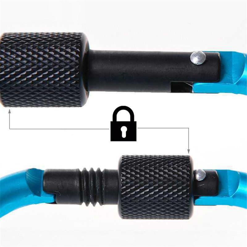 Climbing Buckle, 1 Count Outdoor Aluminum Alloy Spring Hook, Quick Release Buckle, Climbing Bottle Buckle, Sports & Outdoor Accessories 6