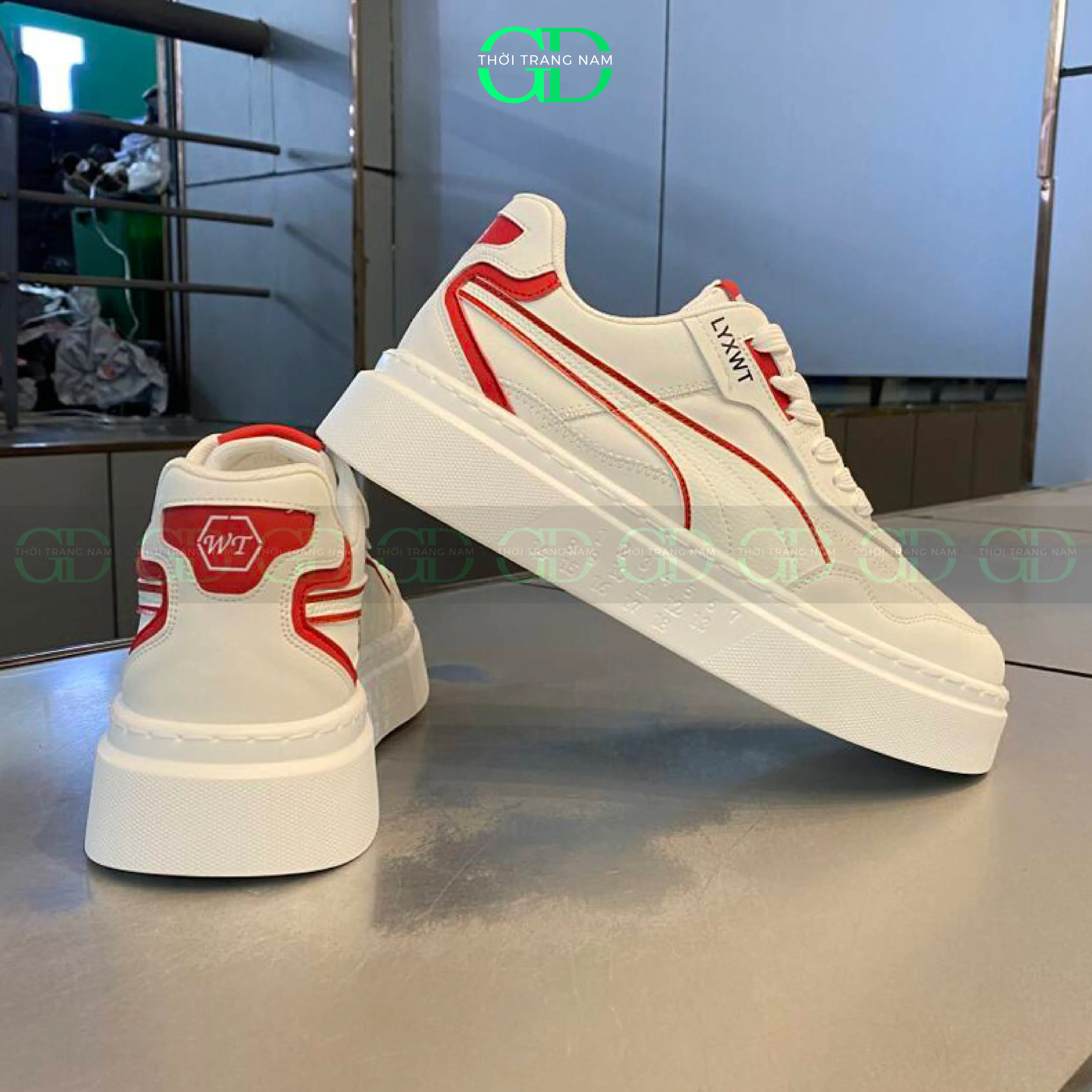 SNEAKER GD 18 Hot Trend Bản Da Cao Cấp, giá trải nghiệm, Dệt Kim Phối Vải & Da Bền Bỉ, Hot Style Street, Voucher Giảm Giá >40% Đế Bằng Shoes GiàY Da Nam Bò Bền Bỉ