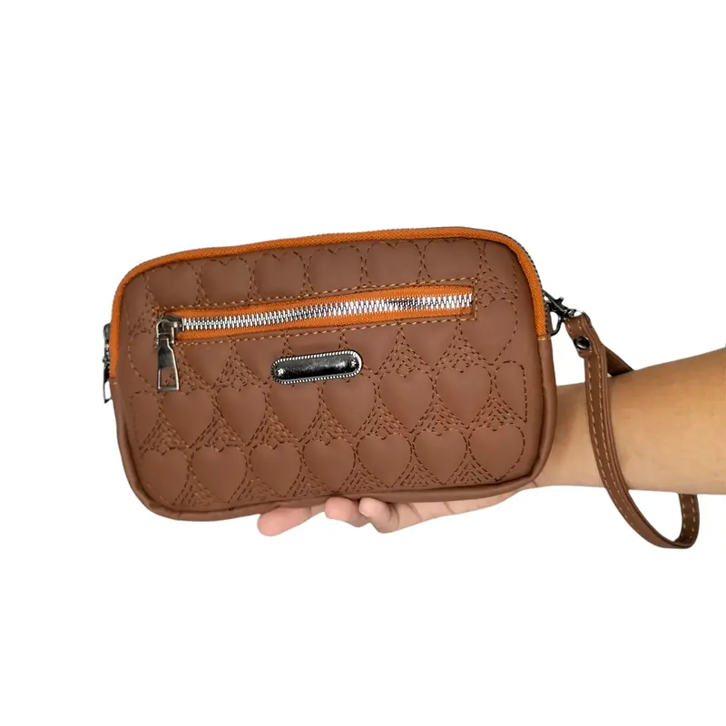 Tas selempang wanita sling bag mini tas korea kecil tas wanita kulit sintetis mini bag hitam 2