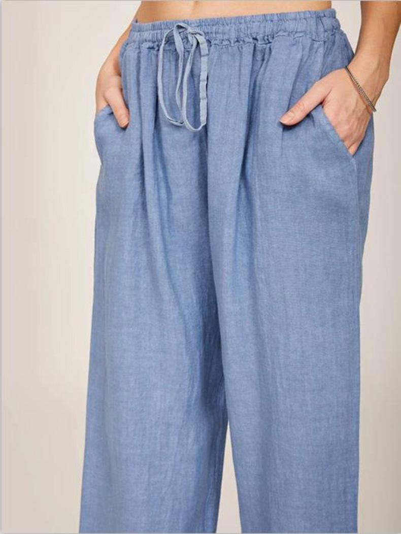 Product Introduction of Rib Flares, Crotchless Pantfashion Women's Clothingfashion Women's Women's New plus Size Loose Cotton Linen Women's Casual Pants Comfort Fabric Womenswear Bottoms Customized Evening Gorgeous Overall 30