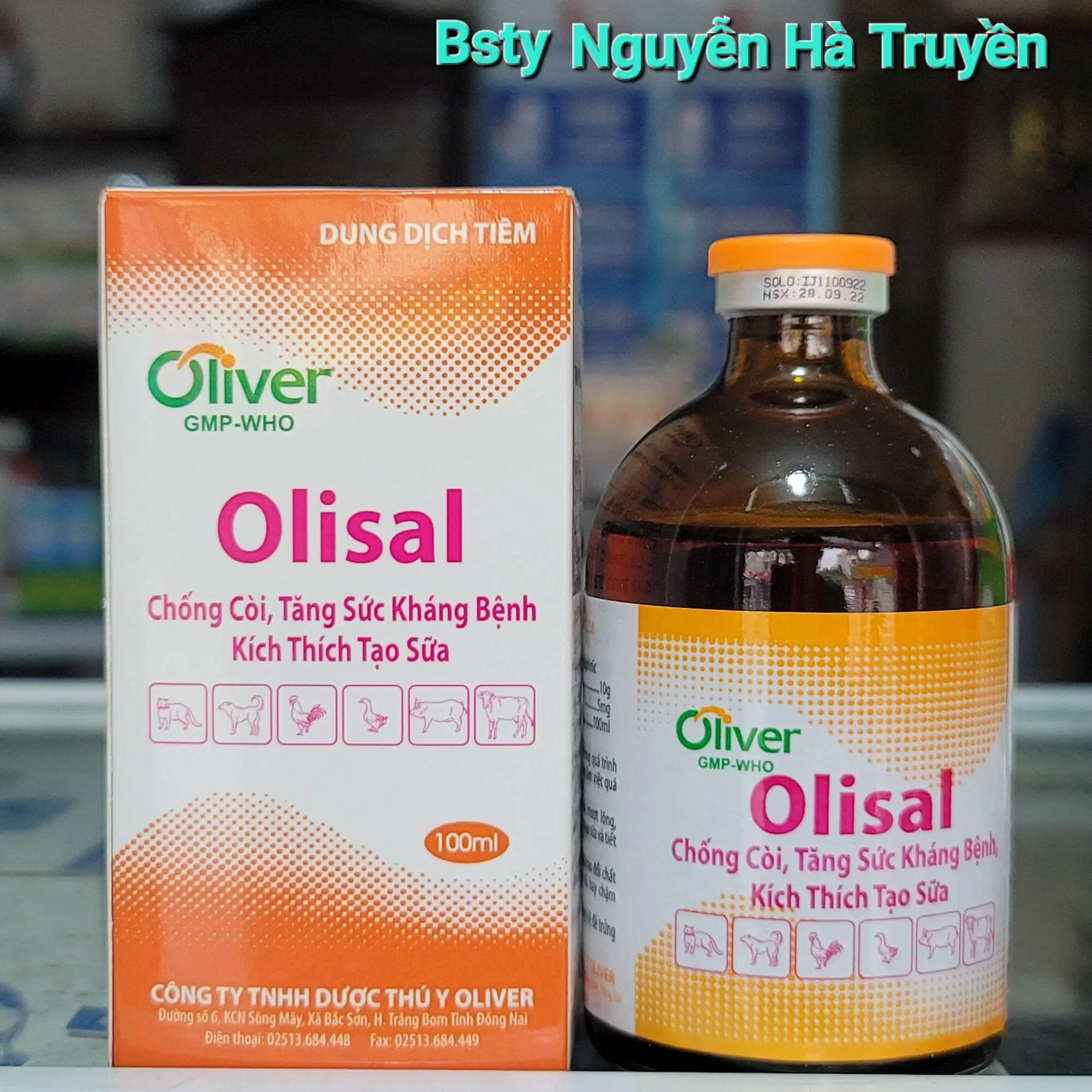 Chai Olisal Bổ sung vitamin b12 và butaphosphan chuyên dùng cho thú cưng