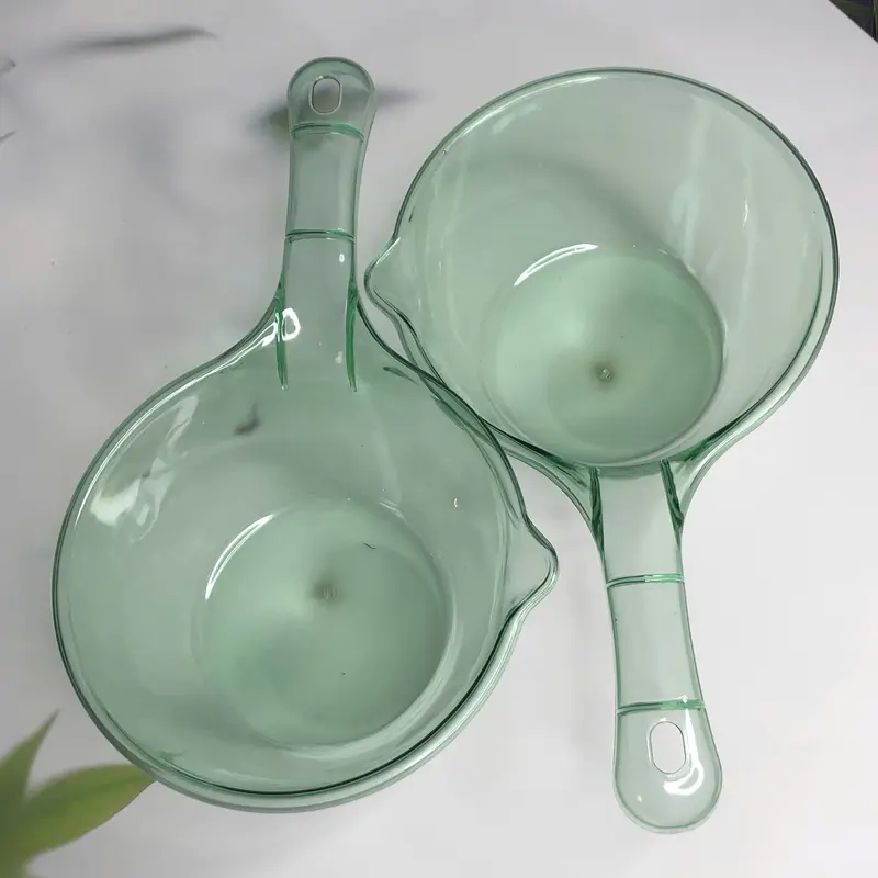 Combo 2 Ca Múc Nước Trong Suốt, Gáo Múc Nước Trong Suốt, Ca Múc Nước Nhà Tắm Nhựa PP Cao Cấp Có Quai Treo 3