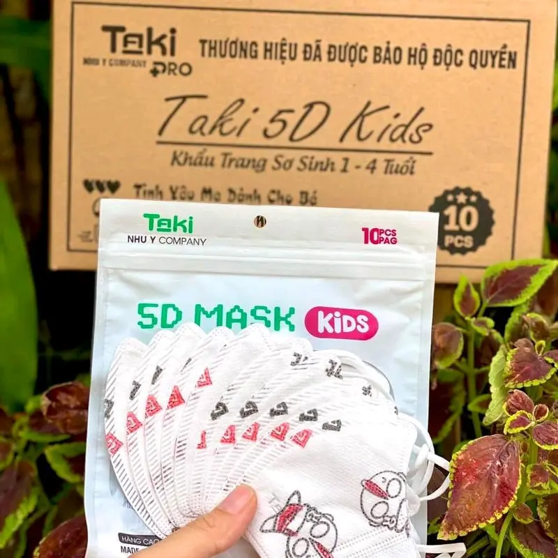 [Tặng thêm 20 cái] Combo 300 Cái, 200 Cái, 100 Cái Khẩu Trang 5D Hiệu Taki Chính Hãng Trẻ Em Hàng Chuẩn Xịn, Mix Nhiều Họa Tiết Hoạt Hình Xinh Xắn 7