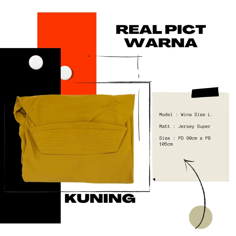 Mels Hijab - Wina L (Jilbab Bergo Daily Pad  Simple Jersey Super) Kerudung Kekinian 3