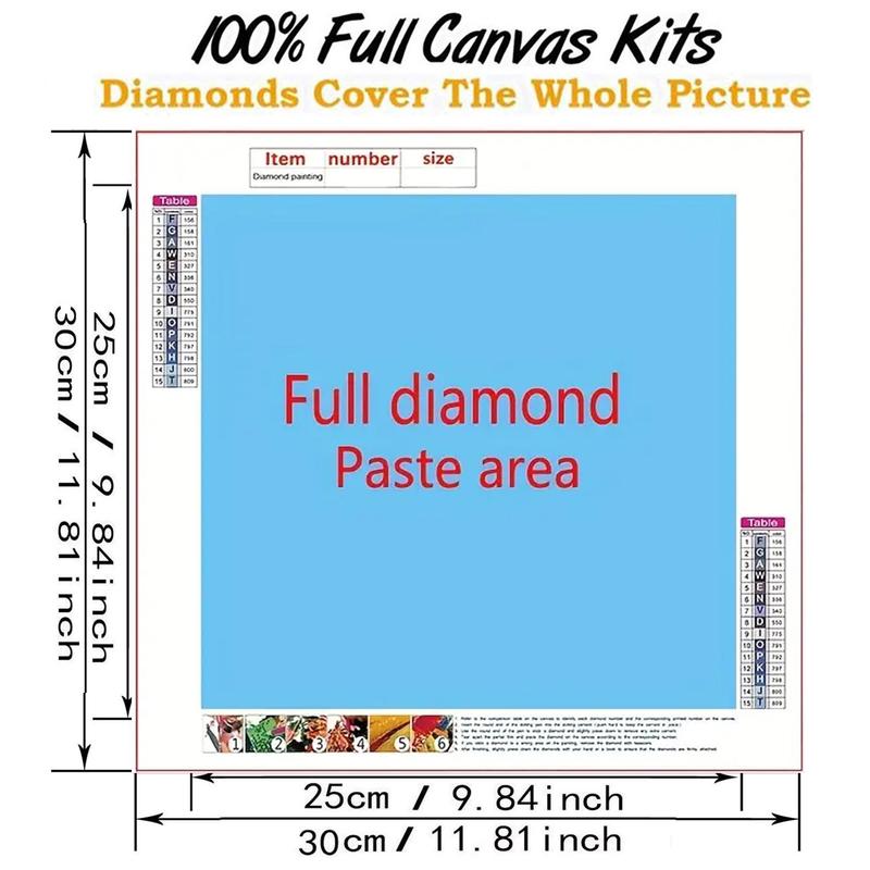 Highland Cow Pattern DIY Diamond Painting Kit without Frame, 6 Counts/Set 5D Diamond Painting Cross Stitch Kit, DIY Decor Painting for Bedroom Living Room 1