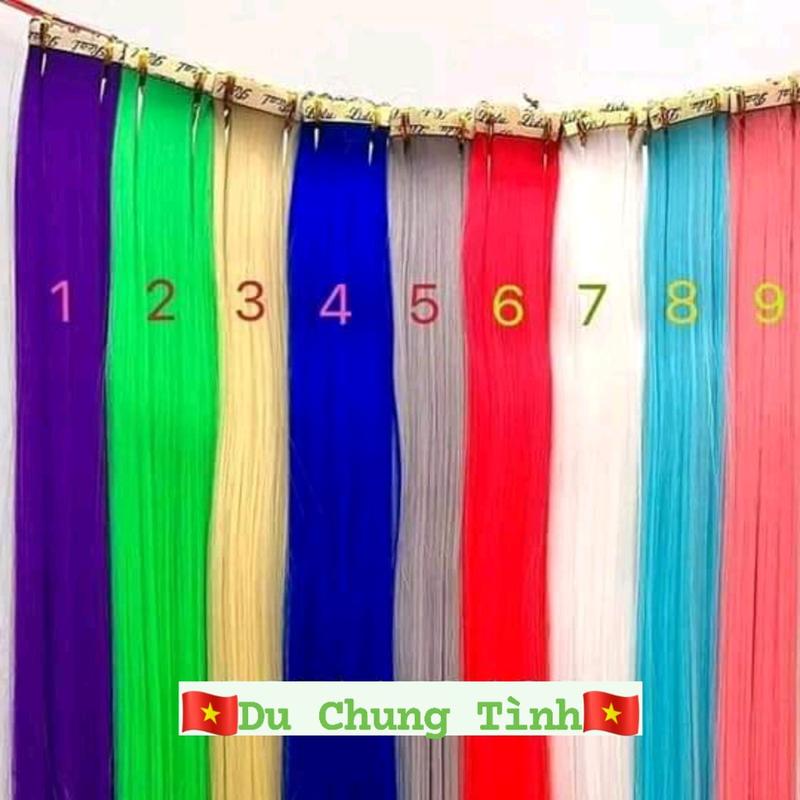 Tóc Dán LIGHT giả Dài 65cm từ sợi protein Tóc Light Giả dán miếng Light dán tóc giả Tóc Giả HighLight Tóc Dán Giả Light Women Wig