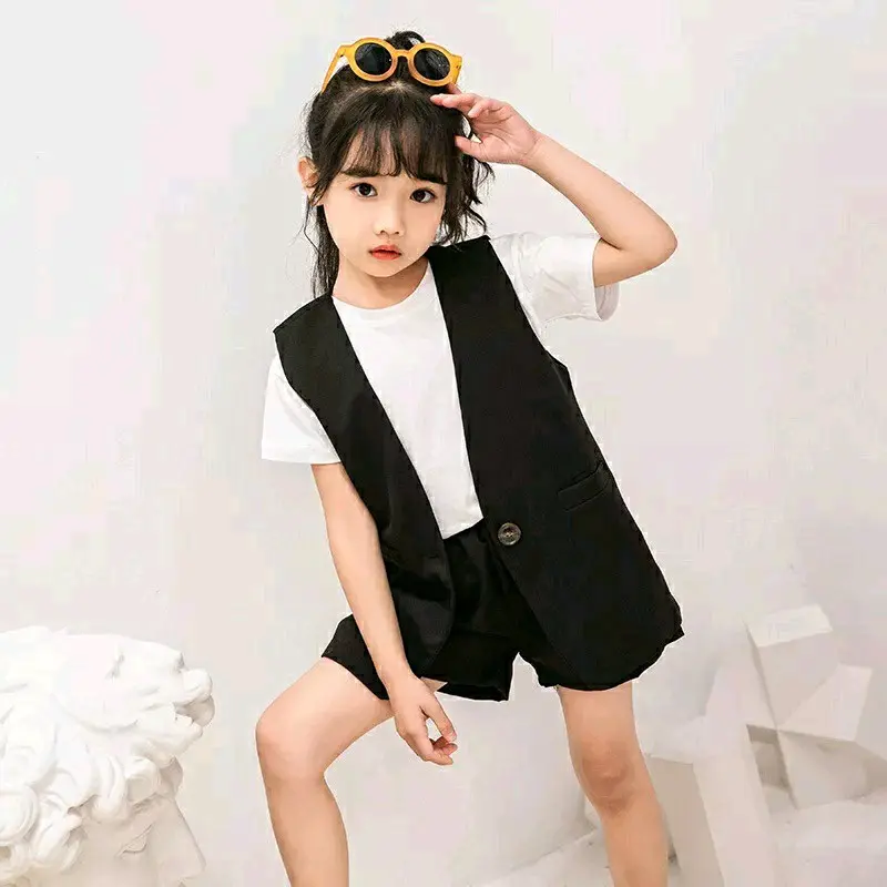 Setelan Anak Perempuan Yoona 3 in 1 Korea Style - Top, Pant, Blazer Baju Fashion Pakaian Kids 3