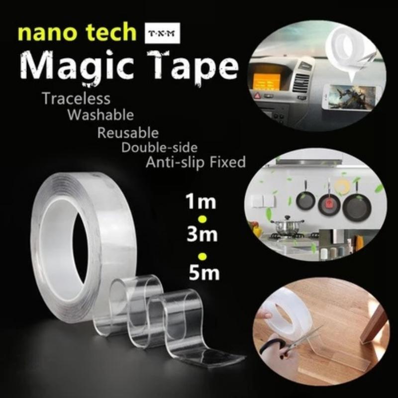5M Clear Multifunction Nano Tape Strongly Sticky Double-Side - TikTok ...
