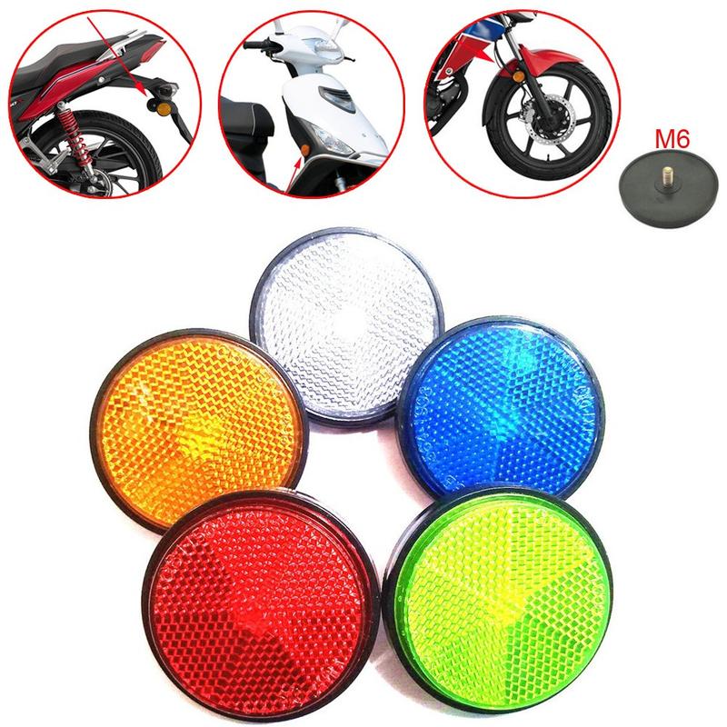 Mặt nạ phản chiếu hình tròn, cho ô tô, xe tải, xe máy, xe đạp và bộ kéo, phụ kiện chiếu sáng, phụ kiện ánh sáng khúc xạ Thông Dụng màu đỏ, vàng, trắng, xanh lam và xanh lục 0