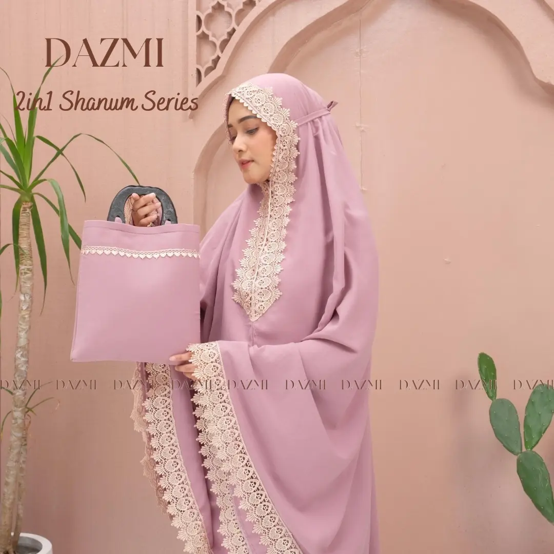 DAZMI - Mukena Dewasa 2in1 Katun Shanum Series