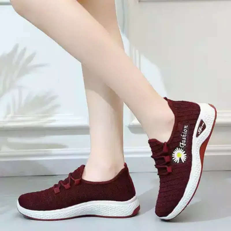 sepatu wanita import rajut korean style lentur SW-03 2