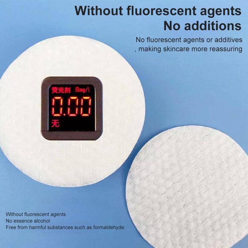 Product Introduction of 600 Pcs Makeup Cotton Round Square Cotton Pads Makeup Remover Pads F1J8 36