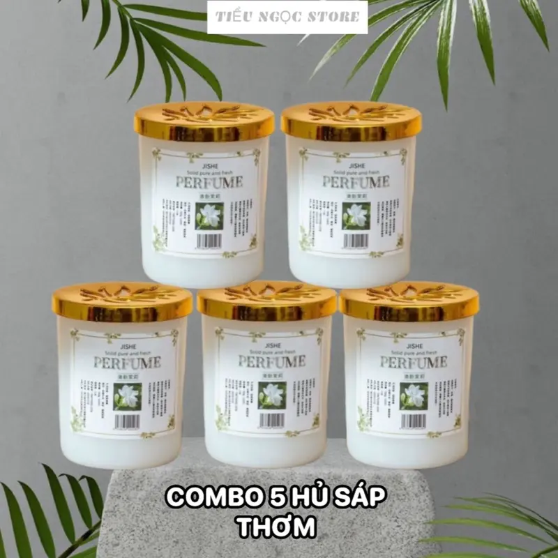 Combo 5 Sáp Thơm PERFUME Thơm Phòng Khử Mùi Xe Hơi Tủ Quần Áo Với Hương Thơm Dịu Nhẹ Hộp 200g