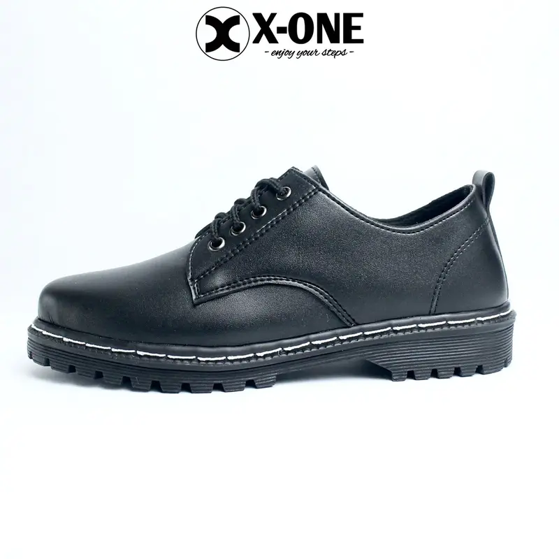 SEPATU FORMAL PRIA | X-ONE FOOTWEAR “MOSCOW DOCMART” Hitam docmart brand lokal Shoes 4