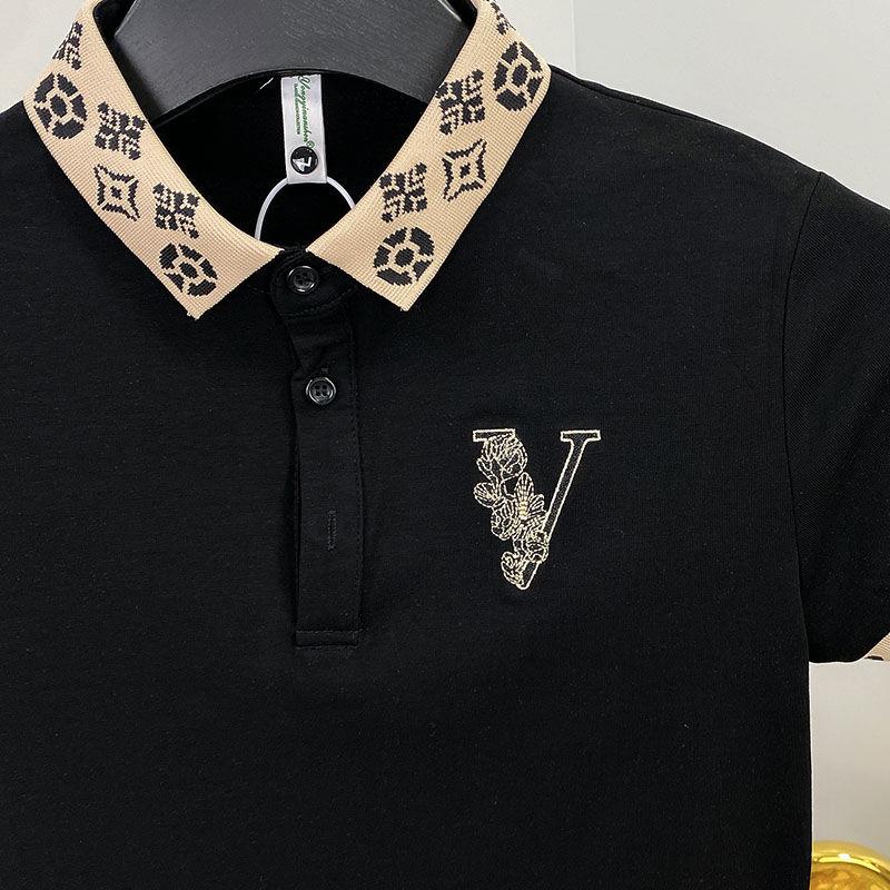 Product Introduction of Áo Polo Thêu, Nhẹ, Dành Cho Nam Giới, Dáng Ôm, Áo ngắn Tay Áo, Cá Tính Hợp Xu hướng In Cổ Áo, Nối, Khối Màu Mùa Hè, Cổ Áo bẻ xuống, Áo Phông 6