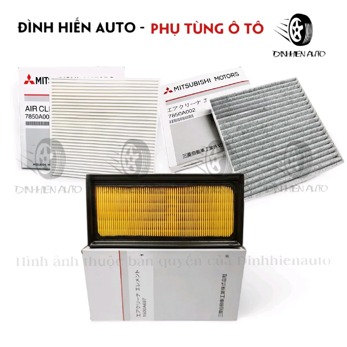 Lọc gió điều hoà + lọc gió động cơ Xpander - Xpander Cross - Xforce (Mã: 1500A687/ 7850A002) Phụ Tùng Phụ Kiện