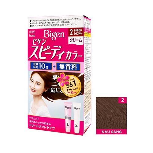 KEM NHUỘM TÓC PHỦ BẠC BIGEN LOẠI KHÔNG MÙI NHẬT BẢN ( HỘP MÀU HỒNG)- NHIỀU MÀU nhuốc thuo c hồng phấn