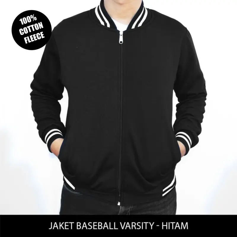 jaket varsity / jaket baseball / Jaket pria / hoodie pria / sweater pria / outwear terlaris / Jaket varsity bahan tebal dan lembut / Polos 2