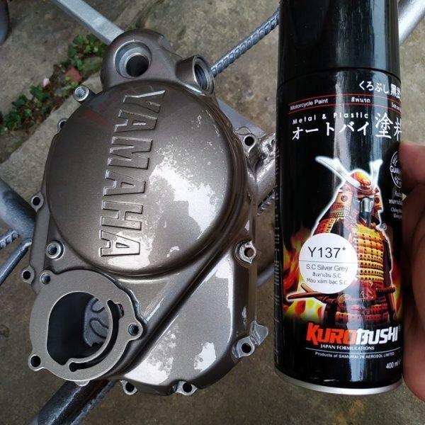 SƠN XỊT SAMURAI MÀU XÁM BẠC Y137 SƠN LỐC MÁY SIRIUS SƠN XỊT BỀN MÀU BÓNG ĐẸP