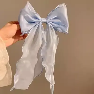 Kẹp Tóc Nàng Tiên Cá Ji, Siêu Thanh Lịch, Thiết Kế Lung Linh Tinh Xảo, Nút Thắt Lớn, Kẹp Trên Streamer, Thích Hợp Cho Bé Gái Mùa Hè, Phong Cách Người Nổi Tiếng Trên Internet, Thiết Kế Sau Đầu, Phụ Kiện Tóc Thanh Lịch, Hàng Mới Về kepto  cnotieuthu Women 2