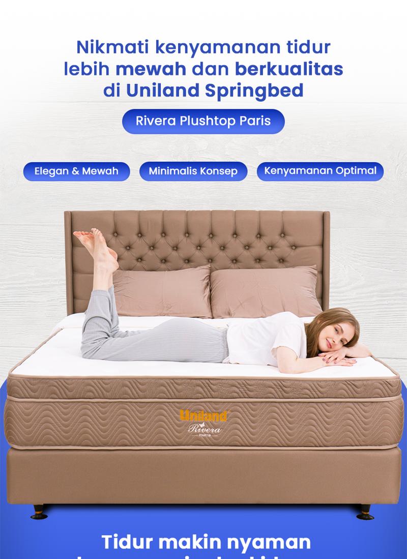Product Introduction of Uniland Springbed Rivera Plushtop Paris - Hanya Kasur Spring Bed Matras 2