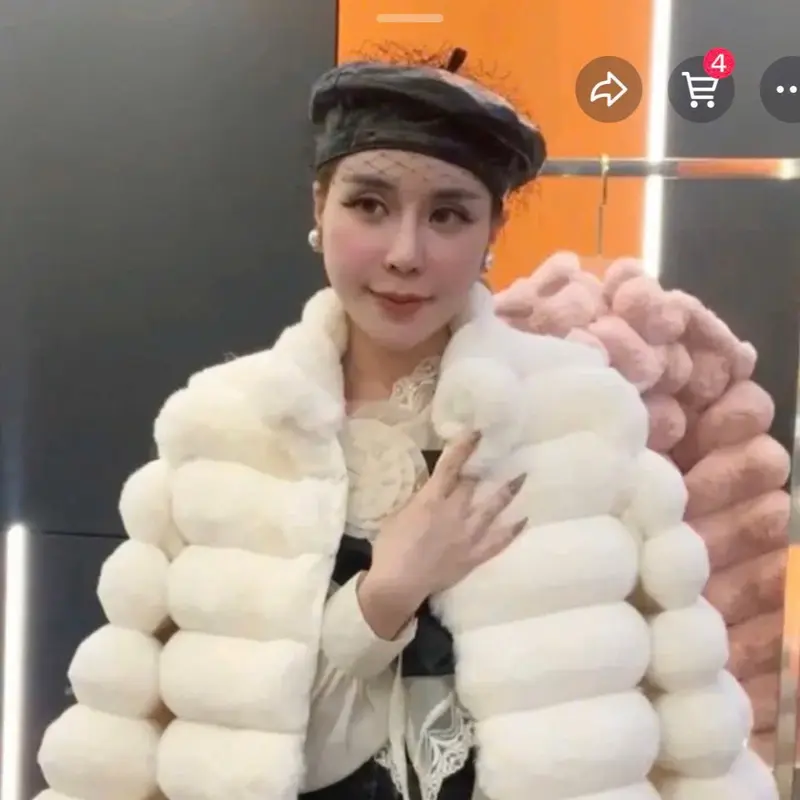 ￼Áo Khoác Lông Cao Cấp Hàng QC Phối Xếp Tầng Cực Xinh Hàng Siêu Dày Nữ Top 4