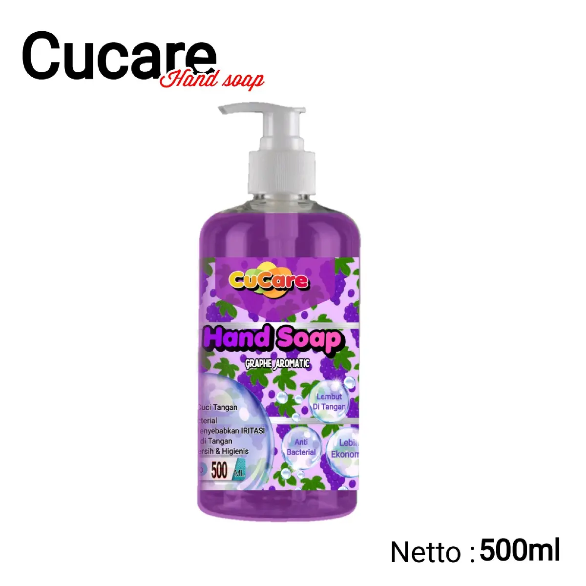 Sabun Cuci Tangan Cucare HandSoap Wangi Anggur 500ml Semua Jenis Kulit