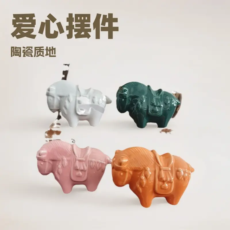 Ceramic Tangma Decoration Love Doll Ornaments Small Size Wine Cabinet Desktop Tea Car Table Decoration