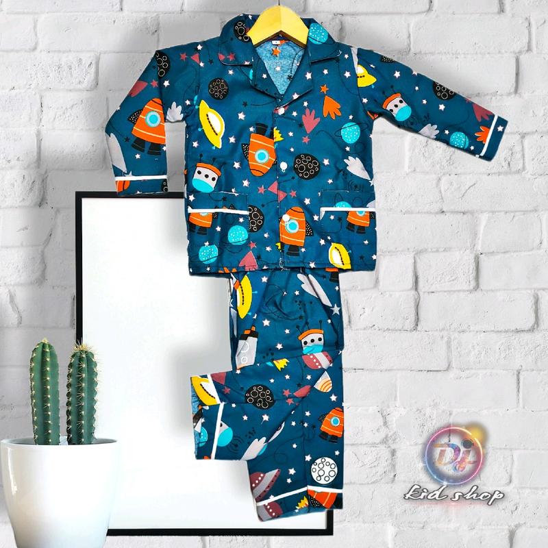 piyama anak / baju tidur anak tangan panjang 0