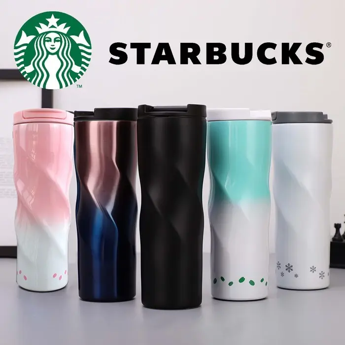 STARBUCKS TUMBLER SIREN BLACK MATTE TROY LIMITED RARE STAINLESS