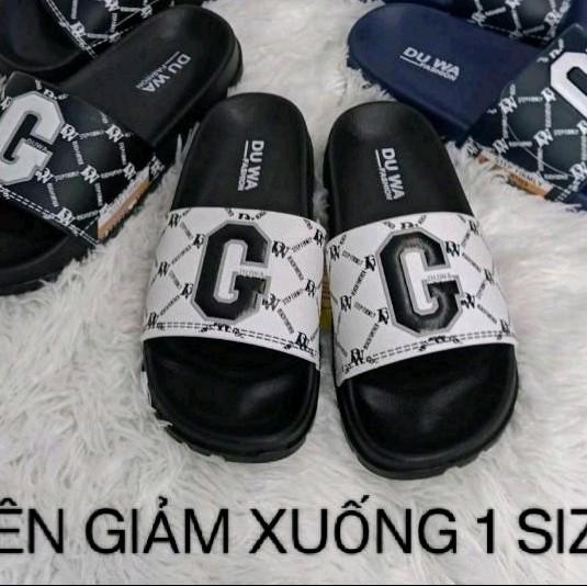 Dép quai ngang nam nữ chữ G nổi hàng DUWA chính hãng ( from dép to lùi về 1 size ) DéP