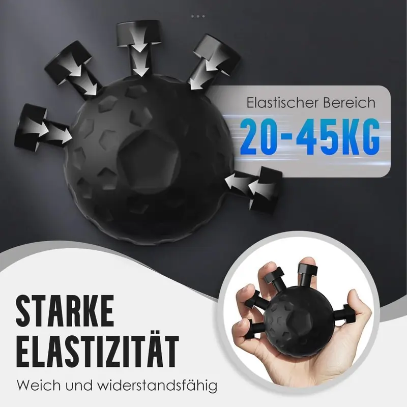 Hand Grip Strengthener, Hand Grip Exerciser with Knob Design, 1 Count Finger Grip Strengthener, Professional Hand Strengthener for Musicians, Athletes, Boxers 4