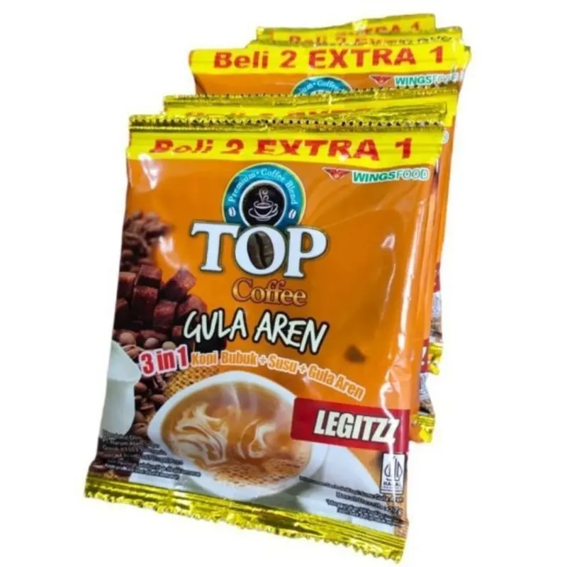 TOP Kopi Gula Aren  TUBRUK LEGITZZ 3in1 Instant Coffee Sachet 27gr (1 Renteng isi 15 Sachet) 2