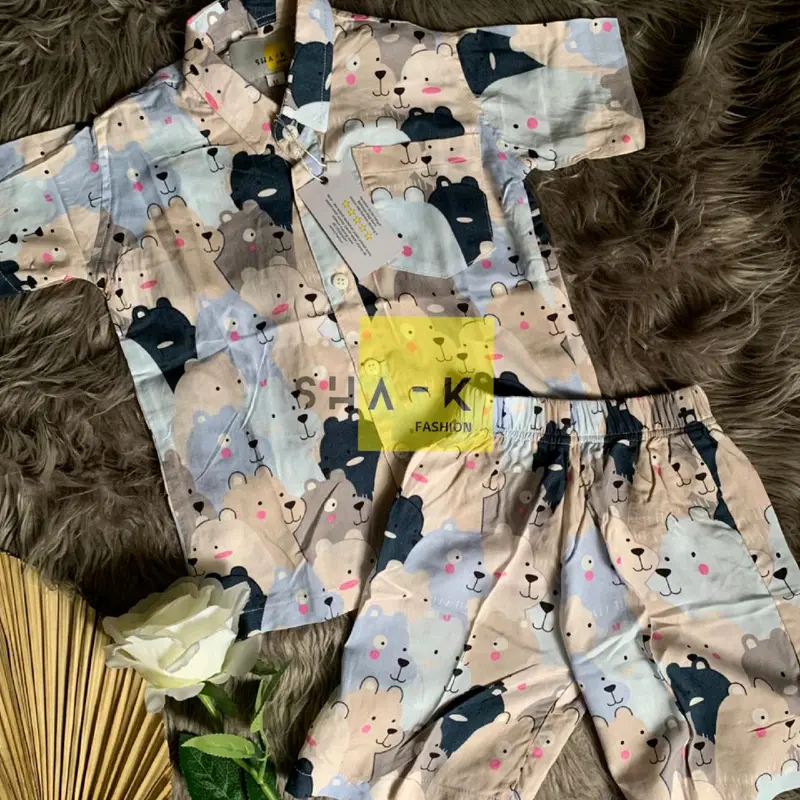 KEMEJA STELAN ANAK UNISEX/BAHAN RAYON/ 6 Bulan - 6 tahun 2