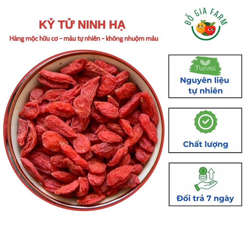 Hạt kỷ tử đỏ Ninh Hạ 100g sấy khô hỗ trợ đẹp da, bổ máu, cải thiện thị lực 0