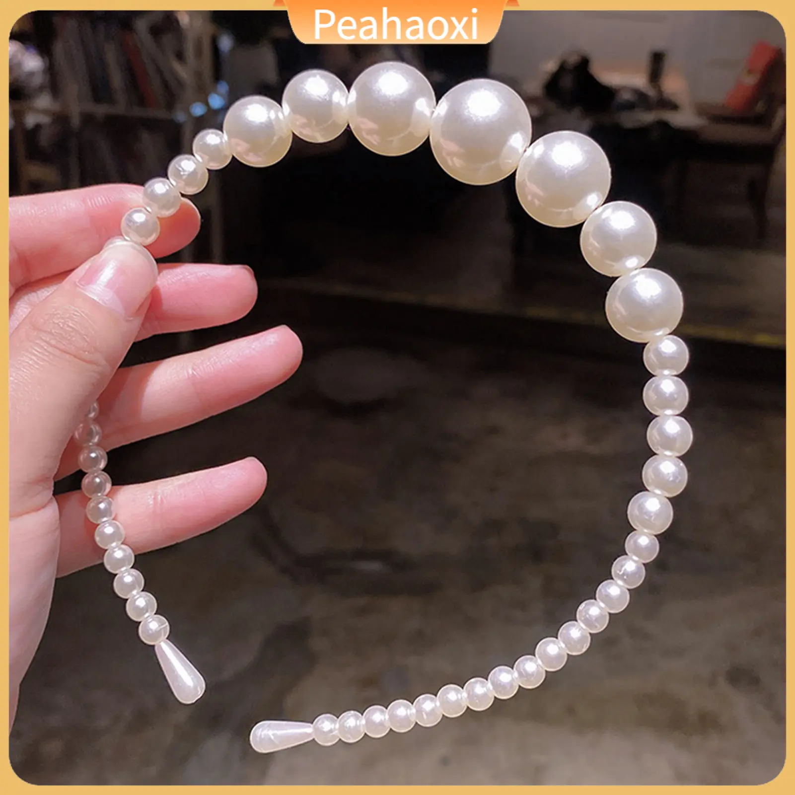Bờm Tóc Nữ, Thủ Công, Chống Trượt, Ngọc Trai Giả, Phụ Kiện Băng Đô, Thời Trang, Thích Hợp Cho Đám Cưới, {Peahaoxi}