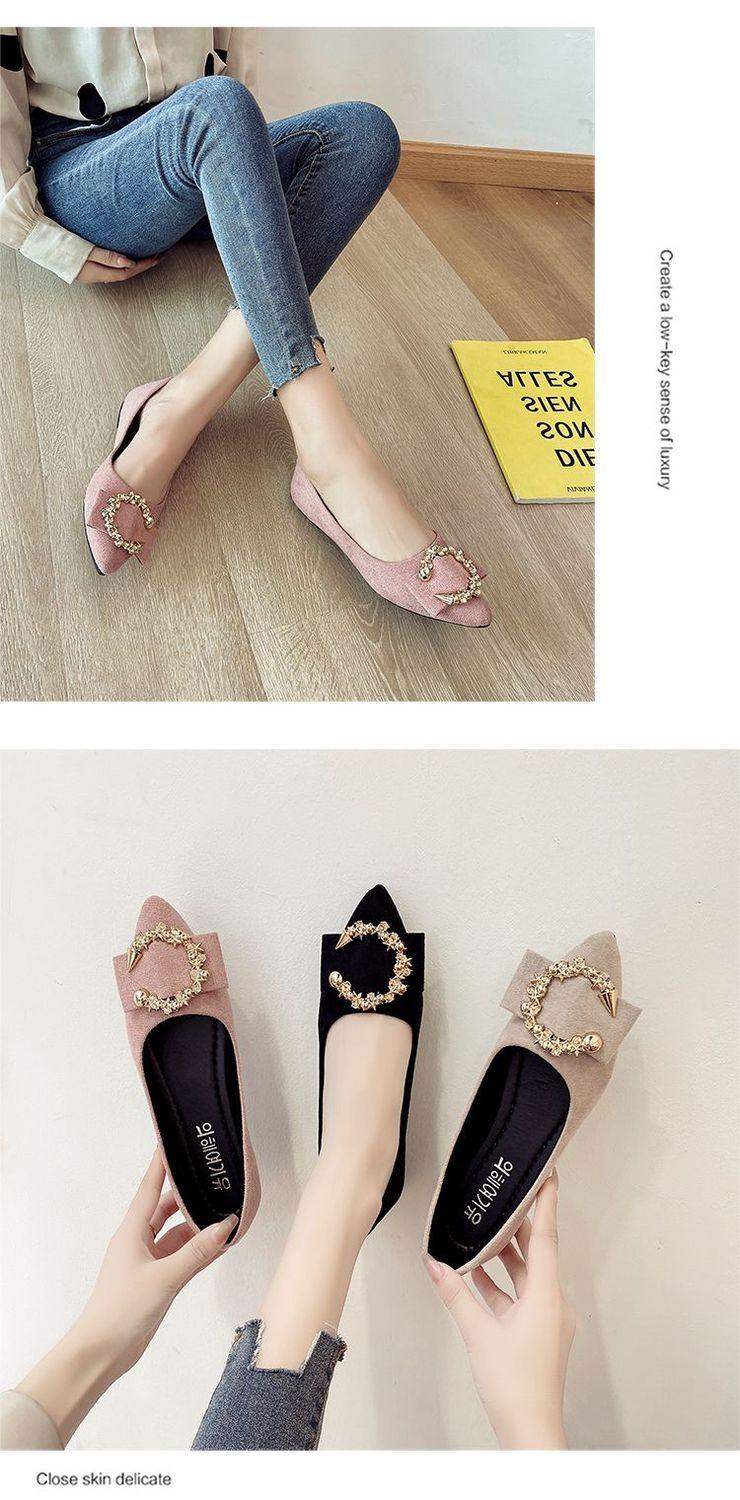 Product Introduction of Giày Đế Bằng, Linh Hoạt, Nữ, Cắt Thấp, Mũi Nhọn, Đế Mềm, Gommino, Thích Hợp Cho Tất Cả Các Mùa, Hàng Mới Về Mùa Thu, Người Có Ảnh Hưởng Trực Tuyến, Giày Cao Gót, 2022 / 24 20