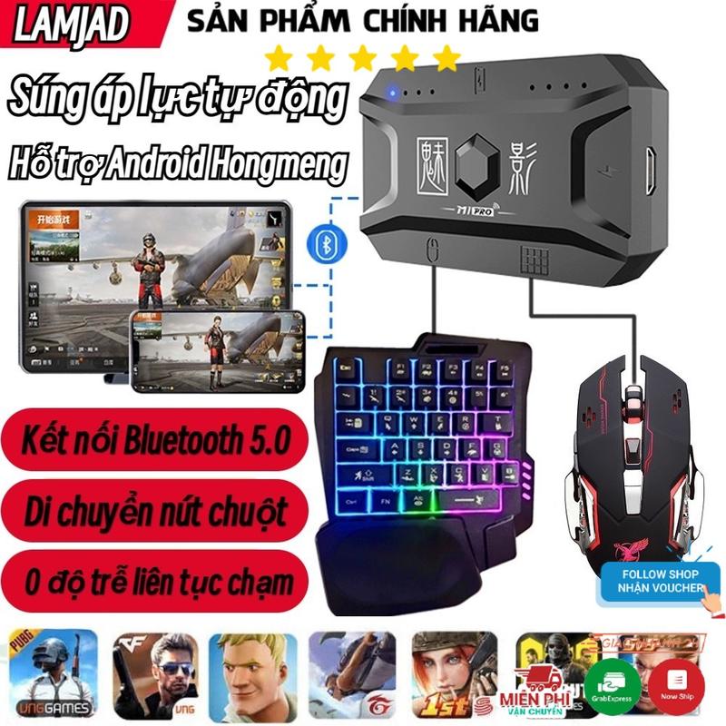  Bộ chuyển đổi chơi game 5 món M1 Pro - Chuột Bàn phím cục chuyển đổi tấm lót chuột giá đở điện thoại-  Kết nối Bluetooth 5.0 cho điện thoại di động và máy tính bảng chạy Android,có dây dữ liệu đi kèm đầy đủ- LAMJAD STORE - KHÔNG DÙNG CHO HĐH IOS 