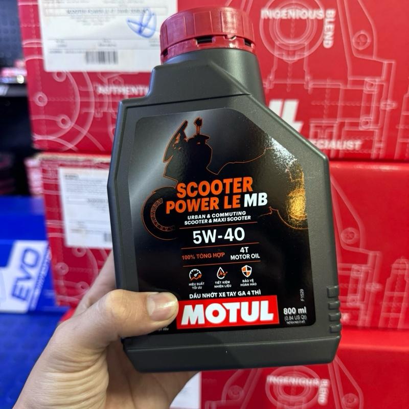 Dầu nhớt xe tay ga motul scooter Power LE 0.8L vào nhớt 5w40